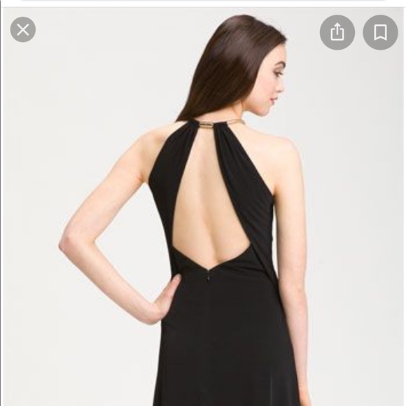 Calvin Klein Dresses & Skirts - Calvin Klein metal halter ring long dress, Size 0